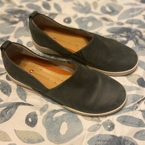 Dansko Shoes Womens Sz 39 Black Grey Reba Nappa Sneaker